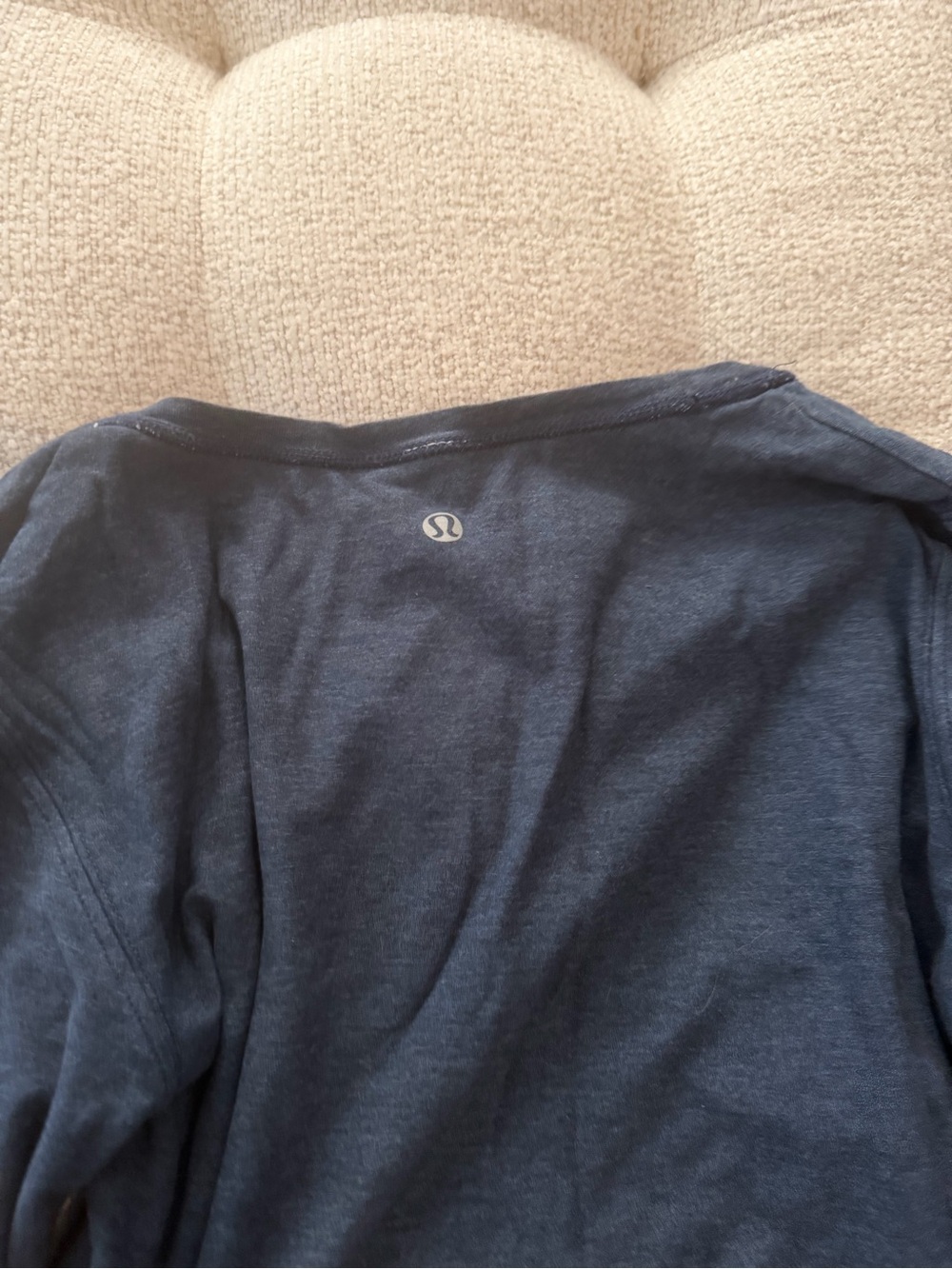 lululemon athletica women’s reversible  Long Sleeve Crew Shirt - Dark Blue